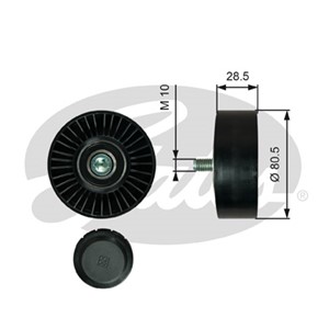 Ohjainrulla, moniurahihna, Alla, Vasen, Yläpuolella, BMW, 11287556251, 7556251