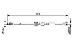 Jarruletku, Etuakseli, FORD KUGA I, KUGA VAN I, 1501839, 8V41 2078-AA