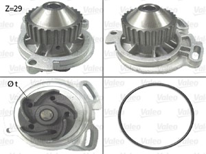 Vesipumppu, AUDI 100 C3 Avant, 100 C3 Sedan, 200 C3 Avant, 200 C3 Sedan, 80 B3 Sedan, 90 B3, CABRIOLET B3, COUPE B2, COUPE B3, QUATTRO,