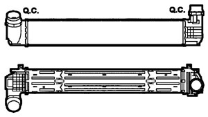 Välijäähdytin, RENAULT GRAND SCÉNIC III, MEGANE CC, MEGANE Coupé III, MEGANE Grandtour III, MEGANE Halvkombi III, SCÉNIC III, 144960023R