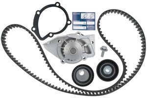 Vesipumppu + jakohihnasarja, CITROËN,FIAT,LANCIA,PEUGEOT,SUZUKI, 16091201, 1609120180, 16095246, 1609524680, 16095247, 1609524780