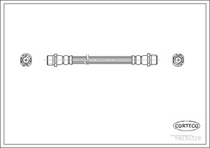 Jarruletku, Taka-akseli, Molemminpuolin, Ajoneuvon sivu, OPEL,VAUXHALL, 13335204, 562170, 562302, 9191263