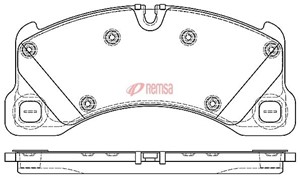 Jarrupalasarja, levyjarru, Edessä, PORSCHE CAYENNE, MACAN, PANAMERA, VW TOUAREG, 7L0 698 151M, 7L0 698 151N, 955 351 939 61, 955 351 939