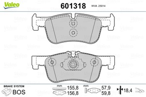 Jarrupalasarja, levyjarru, Etuakseli, AUDI Q5, BMW 1 [F20, F21], 2 Cabriolet [F23], 2 Coupé [F22, F87], 34 11 6 850 567, 34 11 6 858 910