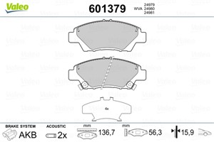 Jarrupalasarja, levyjarru, Etuakseli, HONDA CITY Sedan V, CR-Z, INSIGHT, JAZZ III, JAZZ IV, 45022SZTG00, 45022-SZT-G00, 45022T5RA01, 450