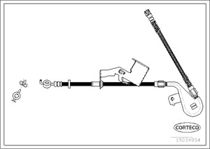 Jarruletku, Etuakseli, oikea, PEUGEOT 407, 407 SW, 4806000000, 4806G0