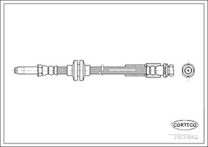 Jarruletku, Taka-akseli, FORD FOCUS II, FOCUS C-MAX, FOCUS Sedan II, 1329957, 1361292, 1405497, 3M512282GC, 3M512282GD, 3M512B110CA