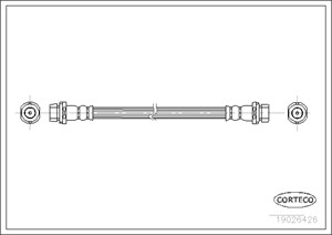 Jarruletku, Taka-akseli, FORD MONDEO I, MONDEO Sedan I, 6758585, 93BB2282AA