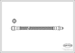 Jarruletku, Taka-akseli, MERCEDES-BENZ C-KLASS [W204], C-KLASS T-Model [S204], SL [R230], 2044200048, 2044200848, 2304200148