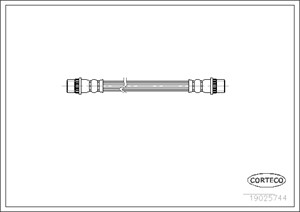 Jarruletku, Taka-akseli, CITROËN,RENAULT, 7700834863, 96075425