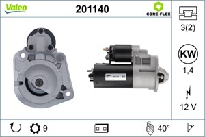 Käynnistin, PEUGEOT,RENAULT,VOLVO, 1363451, 1363451.4, 13634514, 30658564, 30815466, 30819127, 5003810, 5003810.8, 50038108, 5003918, 50