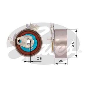 Kiristysrulla, hammashihnat, CHEVROLET,DAEWOO,LOTUS,OPEL,VAUXHALL, 55353810, 5636384, 5636746, 92065368