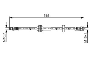 Jarruletku, Etuakseli, CITROËN,FIAT,PEUGEOT, 16 174 324 80, 4806 G6, 51725095, 52026548