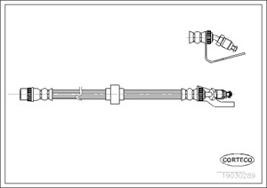 Jarruletku, Edessä, Etuakseli, Alla, Yläpuolella, OPEL,RENAULT,VAUXHALL, 4500131, 7700302379, 9160431