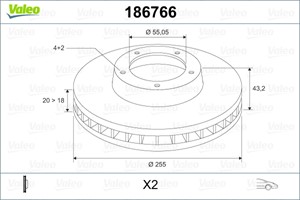Jarrulevy, Etuakseli, TOYOTA MR2 III, YARIS, YARIS VERSO, 435120D050, 43512-0D050, 4351217120, 43512-17120, 4351217130, 43512-17130, 435