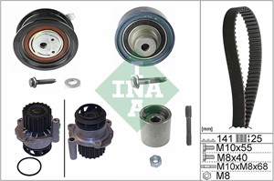 Vesipumppu + jakohihnasarja, SEAT IBIZA III, SKODA FABIA I, FABIA Combi I, FABIA Praktik I, FABIA Sedan I, VW POLO, POLO Sedan IV, 036 1