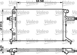 Jäähdytin, moottorinjäähdytys, OPEL,VAUXHALL, 1300187, 1300213, 90570725, 90570726, 95520913