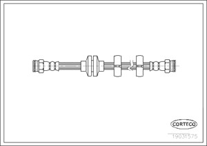 Jarruletku, Etuakseli, ALFA ROMEO 147, 156, GT, 60674858