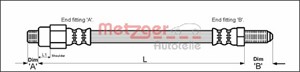 Jarruletku, Taakse, oikea, Taakse, vasen, Taka-akseli keski, ALFA ROMEO SPIDER, 0060518411, 10514.45545.00