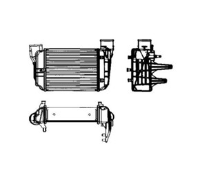 Välijäähdytin, AUDI A4 B6, A4 B6 Avant, A4 B6 Cabriolet, A4 B7, A4 B7 Avant, A4 B7 Cabriolet, SEAT EXEO, EXEO ST, 4F0 201 511 B, 4F0 201