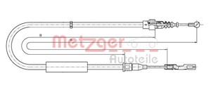Vaijeri, käsijarru, Takana, Oikea, Vasen, AUDI A2, 8Z0 609 721A, 8Z0 609 722D