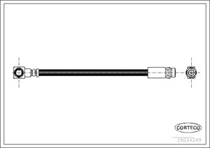 Jarruletku, Taka-akseli, vasen, FORD MONDEO Turnier II, 1051093, 1071941, 97BG2C339AA, 97BG2C339AB
