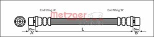 Jarruletku, Eteen, oikea, Eteen, vasen, AUDI A8 D2, 4D0 611 707D