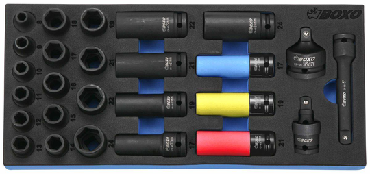 Konehylsysarja 1/2", Boxo