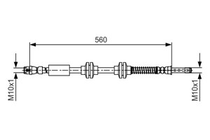 Jarruletku, Etuakseli, VW, 7H8 611 701 A, 7H8 611 701 B, 7H8 611 701