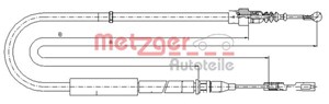 Vaijeri, käsijarru, Takana, Vasen, AUDI A2, 8Z0 609 721D
