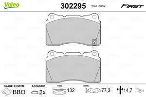 Jarrupalasarja, levyjarru, Etuakseli, MITSUBISHI,SUBARU, 26296FE041, 26296-FE041, 26296FE042, 26296-FE042, 26296FE100, 26296-FE100, 2629