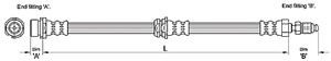 Jarruletku, Eteen, oikea, Eteen, vasen, Etuakseli, oikea, Etuakseli, vasen, FORD FIESTA V, MAZDA 2, 1120141, 1437504, 2S61 2078-AE, 2S61