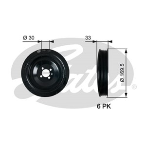 Hihnapyörä, kampiakseli, OPEL,SAAB,VAUXHALL, 55564573, 614584