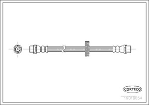 Jarruletku, Edessä, Etuakseli, VW CORRADO, GOLF II, PASSAT B3/B4, PASSAT B3/B4 Variant, 535611701