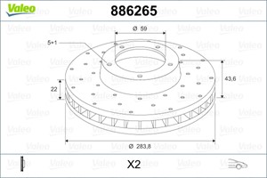 Jarrulevy, Etuakseli, ALFA ROMEO,FIAT,LANCIA, 46445006, 52015291, 60569163, 60571548, 60622077, 60653478, 60658565, 60813443, 71711434,
