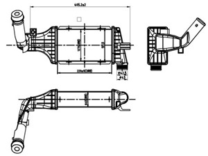 Välijäähdytin, OPEL,VAUXHALL, 1302244, 1302413, 9129519, 9192587, 95512980