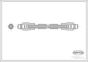 Jarruletku, Etuakseli, AUDI A8 D2, VW PASSAT B5.5, 4D0611707D, 4D0611707F, 4D0611707H