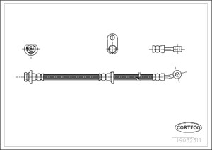 Jarruletku, Taka-akseli, Oikea, Vasen, HONDA CIVIC Hatchback VII, CIVIC Sedan VII, CIVIC Sedan VIII, 01465S6D000