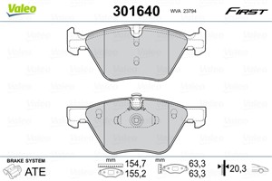 Jarrupalasarja, levyjarru, Etuakseli, BMW, 34 11 6 763 617, 34 11 6 763 618, 34 11 6 771 868, 34 11 6 799 166, 34 11 6 856 591, 34 11 6
