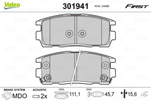 Jarrupalasarja, levyjarru, Taka-akseli, CHEVROLET CAPTIVA, OPEL ANTARA A, VAUXHALL ANTARA A, 1605123, 95459513, 96626075, 96626076