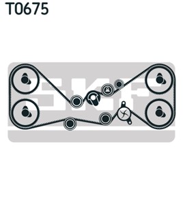 Vesipumppu + jakohihnasarja, SUBARU FORESTER, IMPREZA Halvkombi, IMPREZA Kombi, IMPREZA Sedan, LEGACY IV, LEGACY Kombi IV, 13028-AA072,