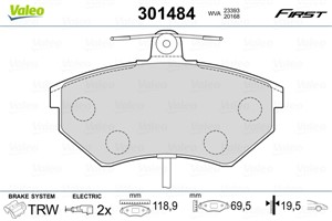 Jarrupalasarja, levyjarru, Etuakseli, AUDI,SEAT,VW, 8E0698151B, 8E0698151M
