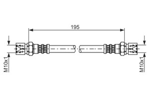 Jarruletku, Taka-akseli, Sisempi, Ulompi, CHEVROLET,DAEWOO,OPEL,SAAB,VAUXHALL, 45 65 719, 5 62 094, 5 62 346, 90 235 999, 90 445 758, 90