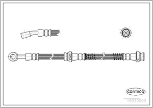 Jarruletku, Etuakseli, vasen, Vasen, HYUNDAI TRAJET, 587313A000