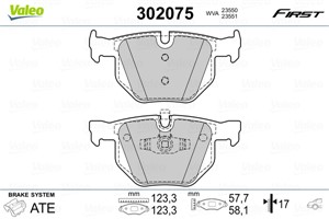 Jarrupalasarja, levyjarru, Taka-akseli, BMW 3 [E90], 3 Cabriolet [E93], 3 Coupé [E92], 3 Touring [E91], X1 [E84], 34 21 6 769 105, 34 21