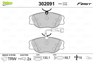 Jarrupalasarja, levyjarru, Etuakseli, ALFA ROMEO,FIAT,LANCIA, 71748387, 71748391, 71770975, 77362344, 9941174, 9941872, 9944678, 9946227