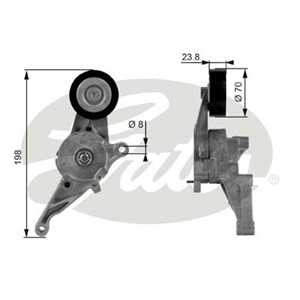 Kiristysrulla, moniurahihna, AUDI,FORD,SEAT,SKODA,VW, 03G903315C, 03G903315D, 1455380, 6M216K254AA