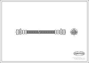 Jarruletku, Taka-akseli, HONDA CIVIC Hatchback IV, CIVIC Sedan IV, CIVIC Shuttle II, CRX II, 01466SD5020, 46430SD5023, 46430SH3004, 4643