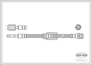 Jarruletku, Edessä, Etuakseli, Molemminpuolin, VW PASSAT B6, PASSAT B6 Variant, PASSAT CC B6, 3C0611701H