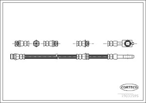 Jarruletku, Edessä, Etuakseli, AUDI,SEAT,SKODA,VW, 1K0611701, 1K0611701B, 1K0611701H, 1K0611701M, 1Q0611701D